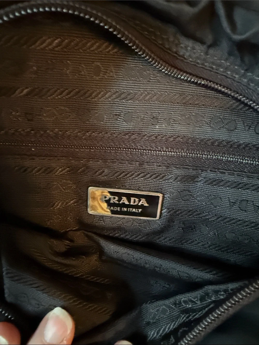 Prada Black Nylon Crossbody Messenger Bag